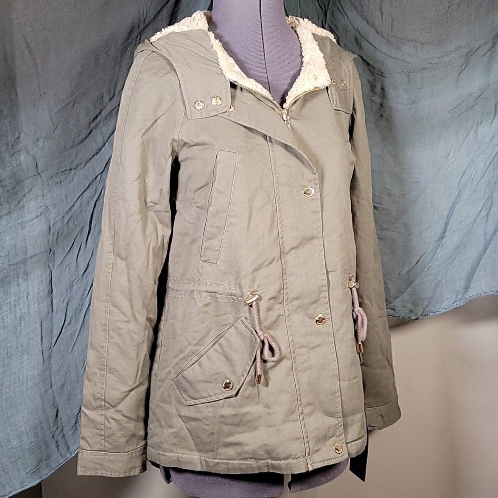 Collection B Juniors' Hooded Anorak Jacket - Picture 2 of 13